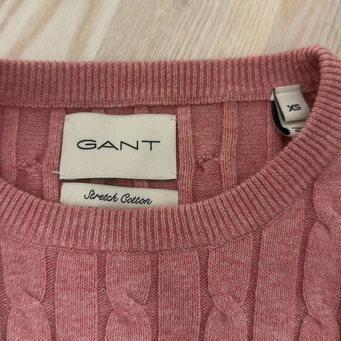 Rosa kabelstickad tröja från GANT - 3
