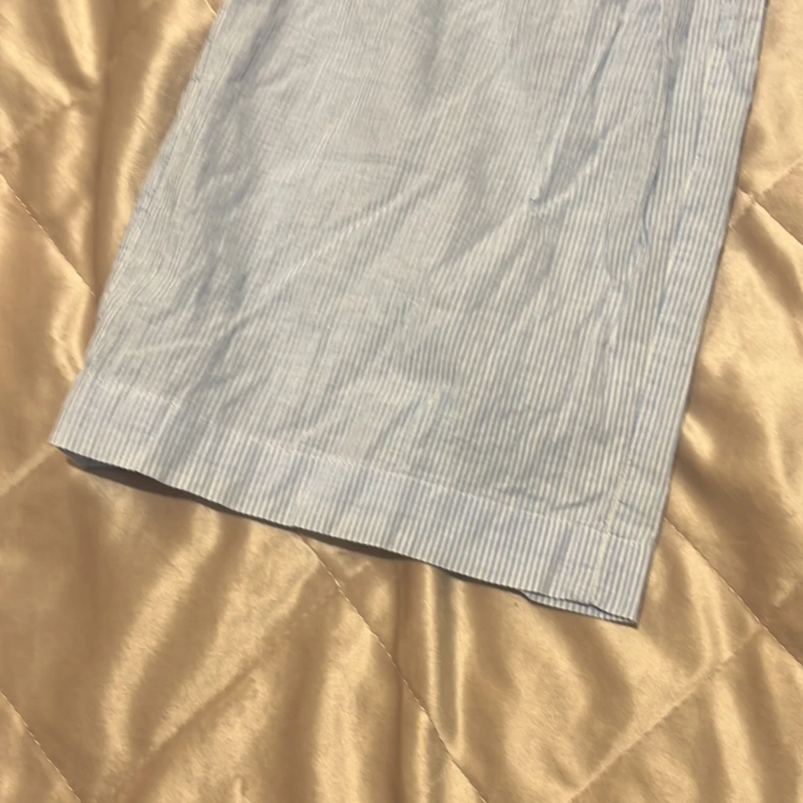 Randiga byxor med vida ben - 1