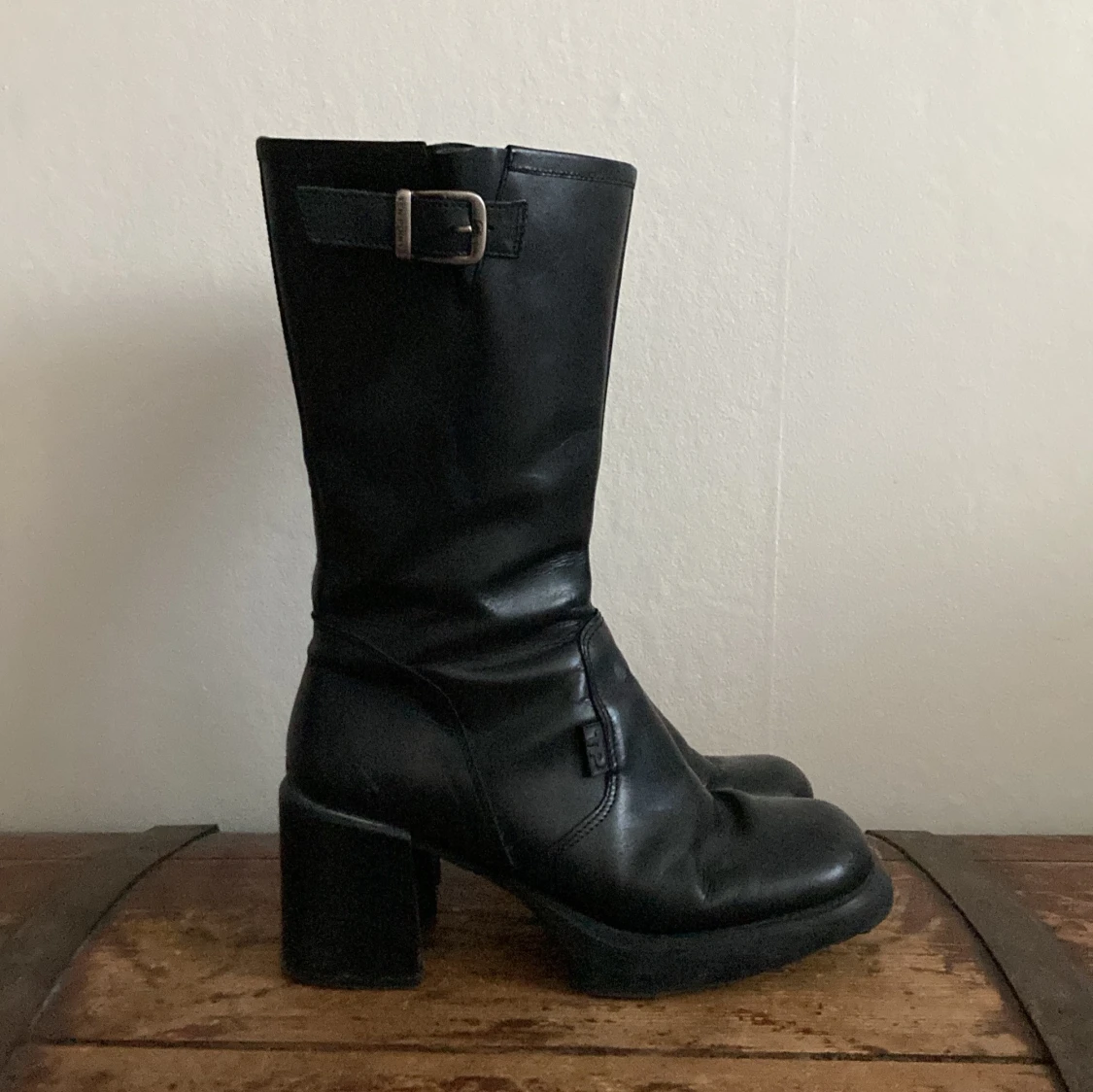 90-tal boots med klack