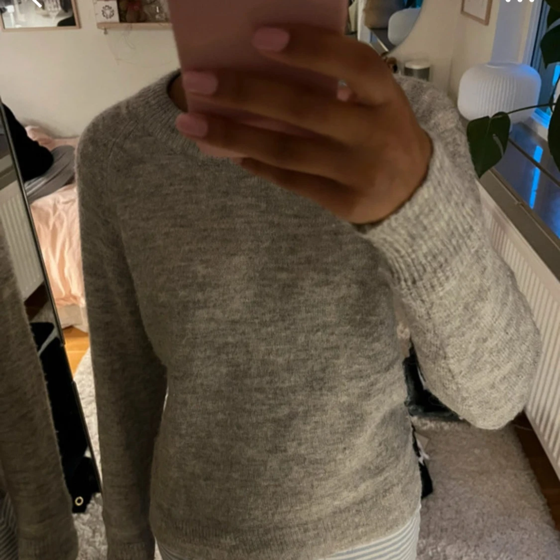 Slutsåld Grå ulltröja från selected femme💗 - 2