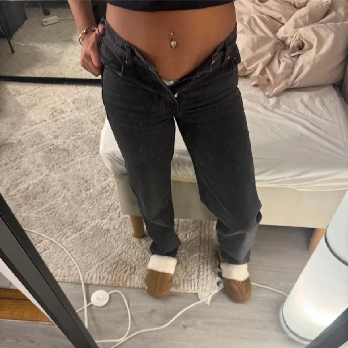 Svarta raka jeans från Levis