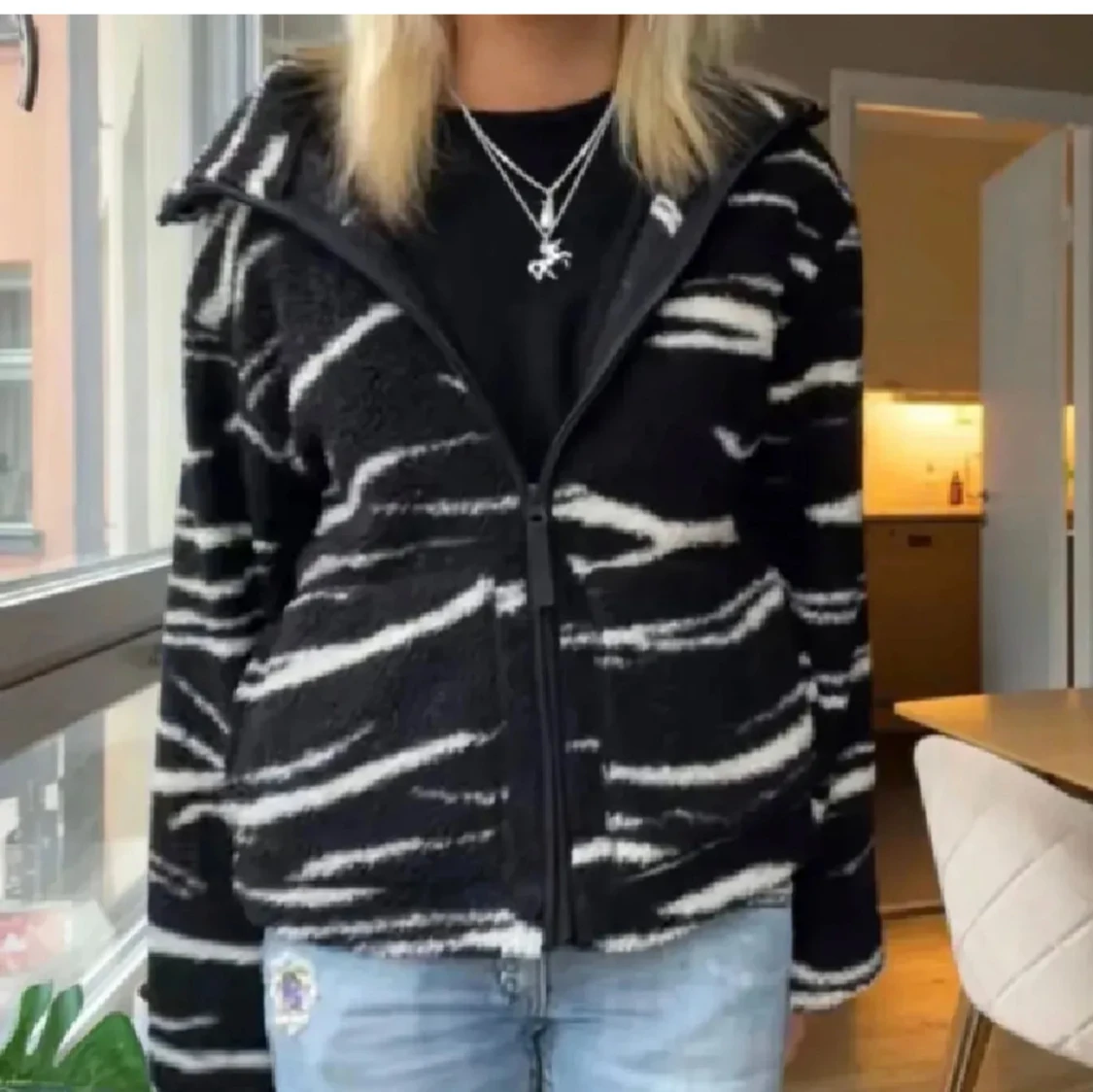 Zebramönstrad teddyjacka - 1