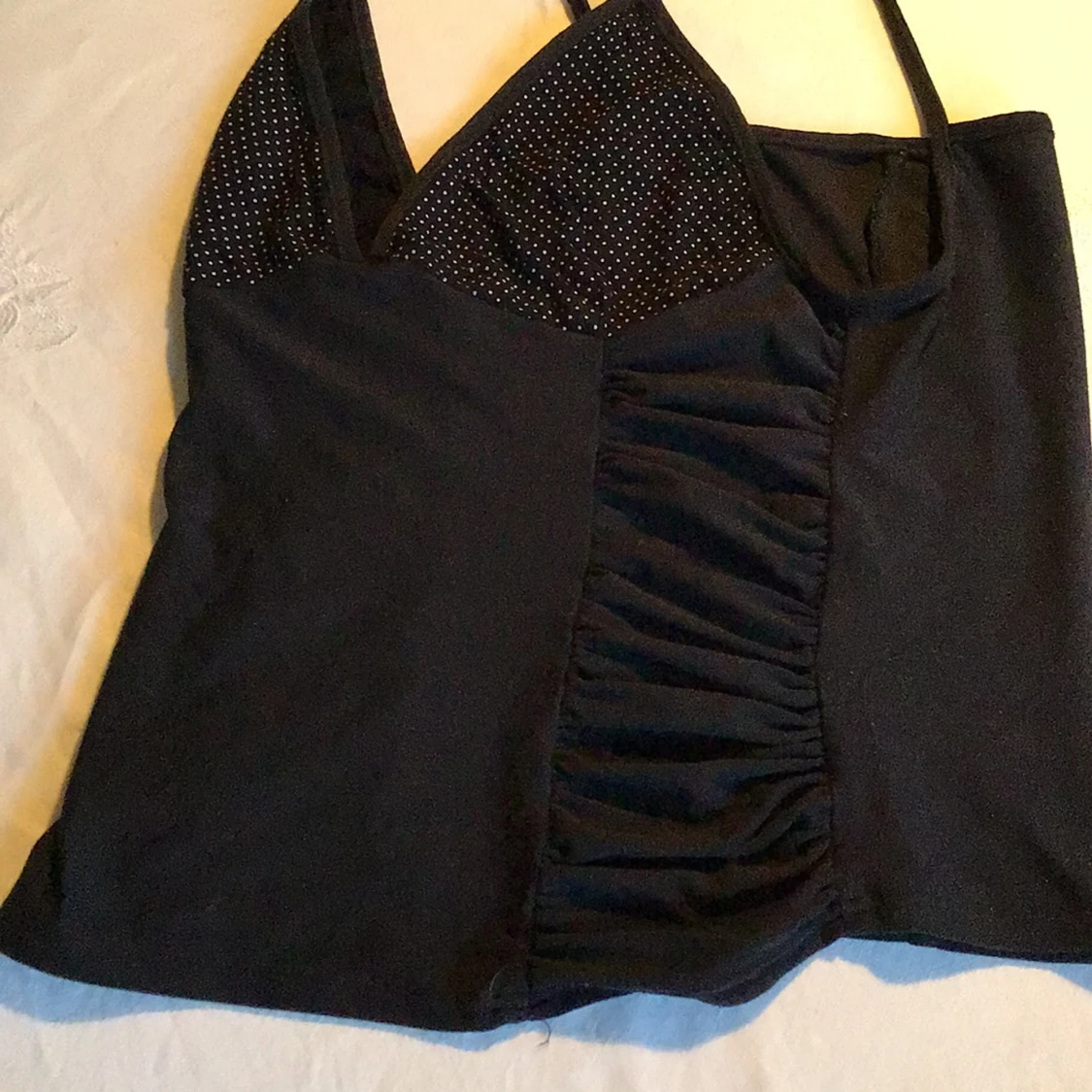 Svart linne med knytband - 3