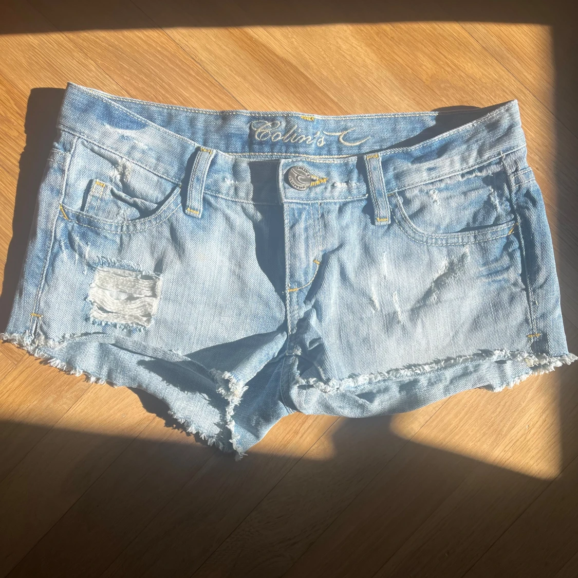 Jeansshorts lågmidjade