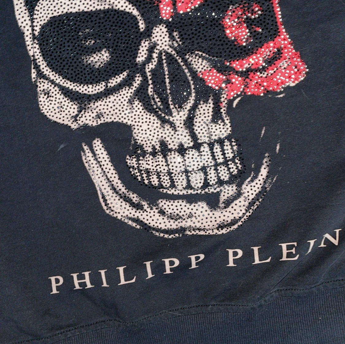 Svart Philipp Plein tröja med döskalle M - 4