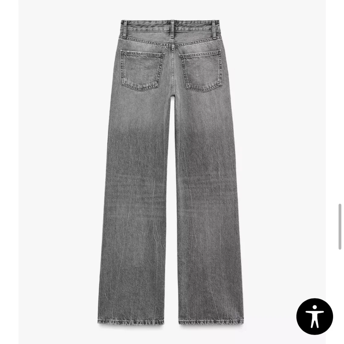 Grå raka jeans  - 1