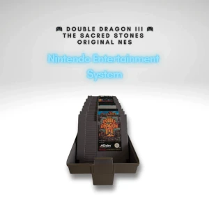 🎮 Double Dragon III – The Sacred Stones – Nintendo NES (Originalkassett) 🎮 - Säljer originalkassetten av Double Dragon III: The Sacred Stones till NES. Ett av de mest klassiska beat ’em up-spelen från 90-talet, känd för sin utmanande gameplay och co-op-läge.  ✅ Originalkassett i fint skick (se bilden) ✅ Testad och fungerar utan problem ✅ EU-version (PAL B) ✅ Endast kassett, ingen box/manual