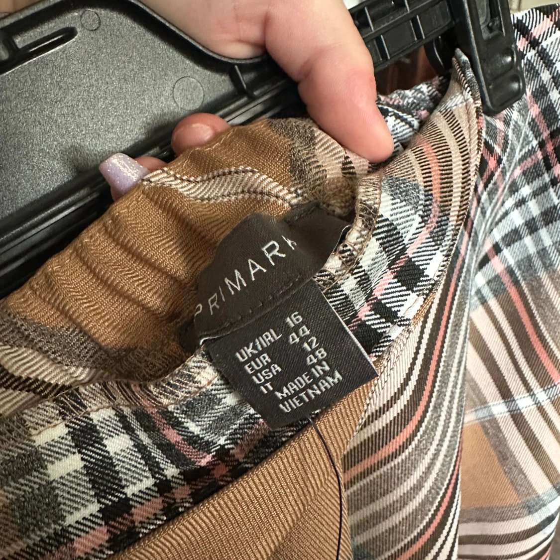 Rutig kortkjol från Primark - 2