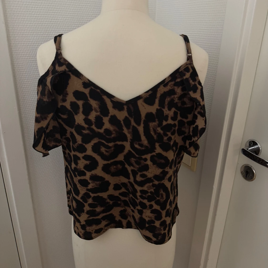 Leopardmönstrad blus /topp XS - 1