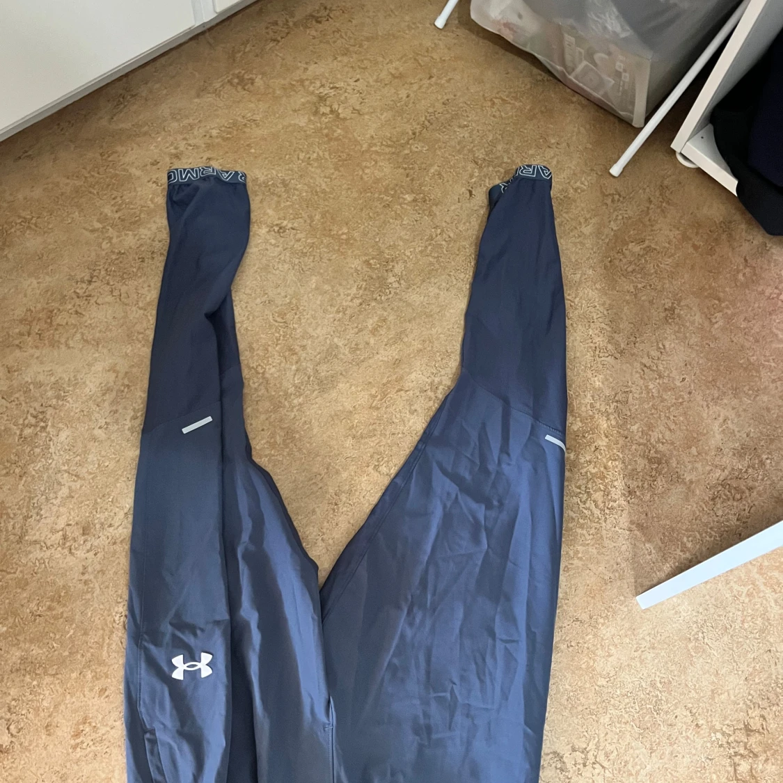 Blå träningsbyxor från Under Armour