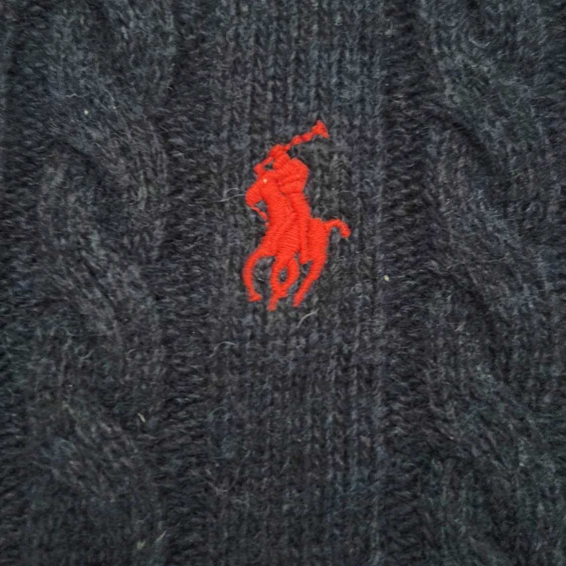 Mörkblå stickad tröja från Polo Ralph Lauren - 1