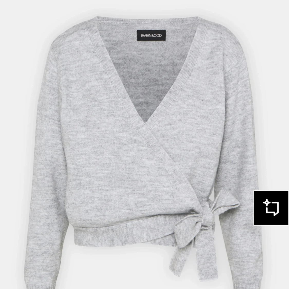 Grå omlott kofta från Even&Odd