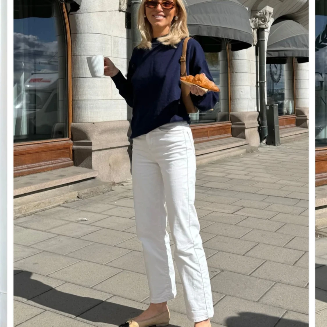 Vita raka jeans från Sanne Alexandra  - 4