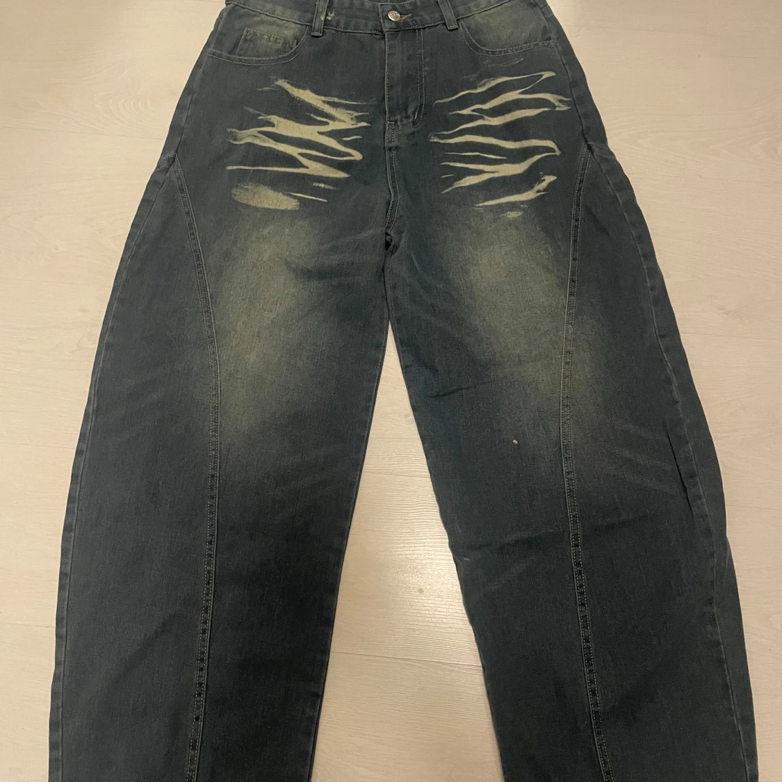  jeans med broderi - 2