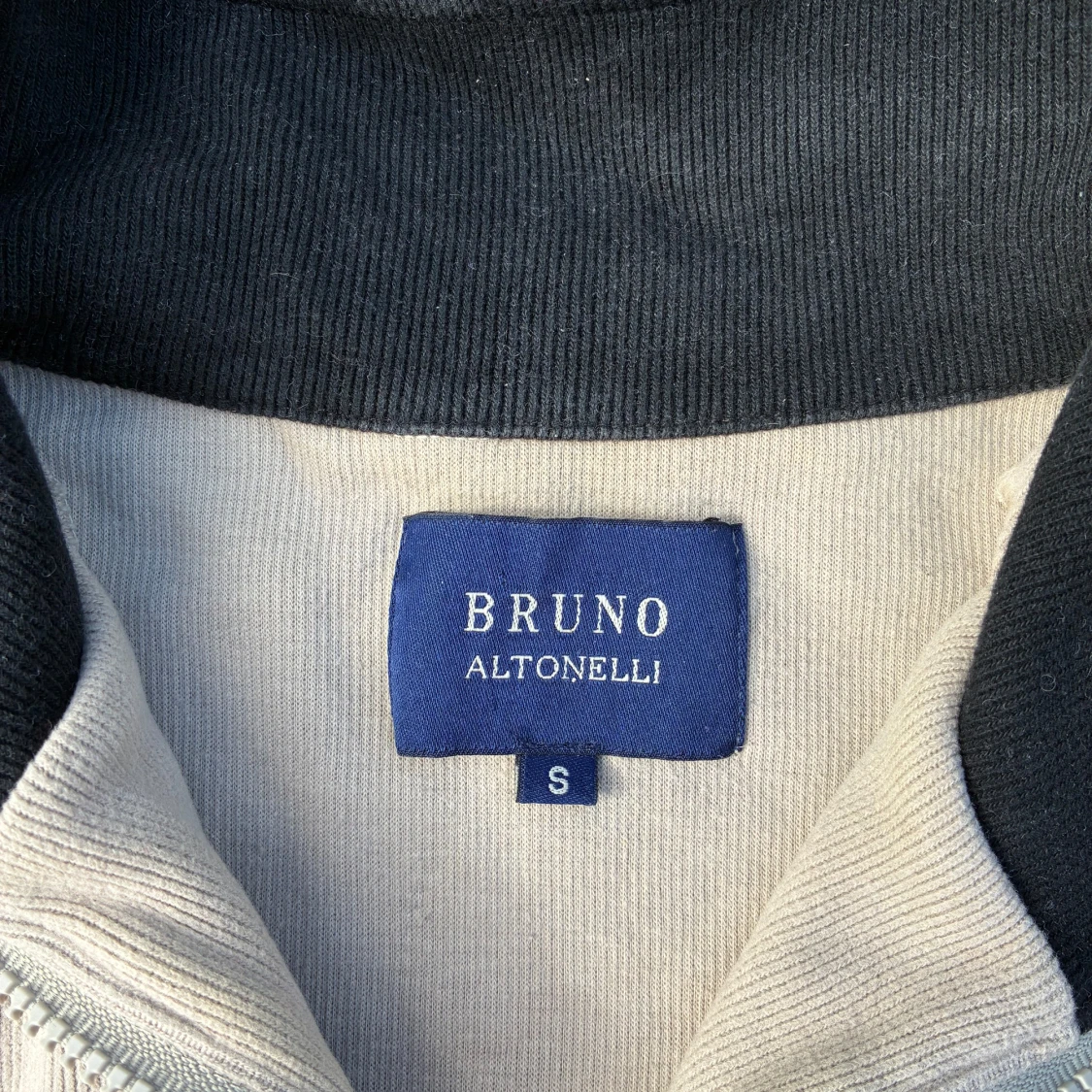 Beige och svart half zip tröja Bruno Altonelli - 2