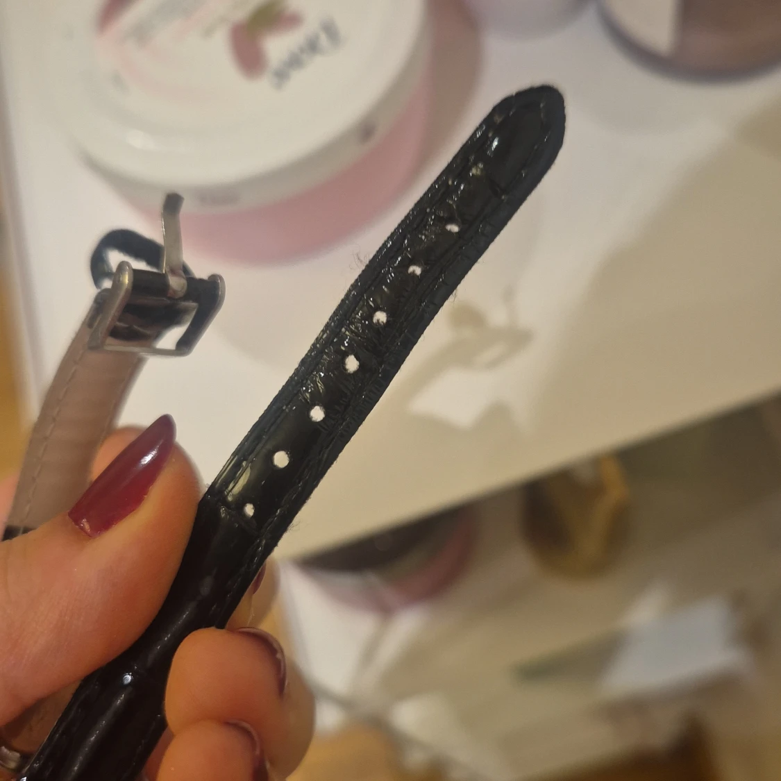 Grön och guldig klocka med strass - 3