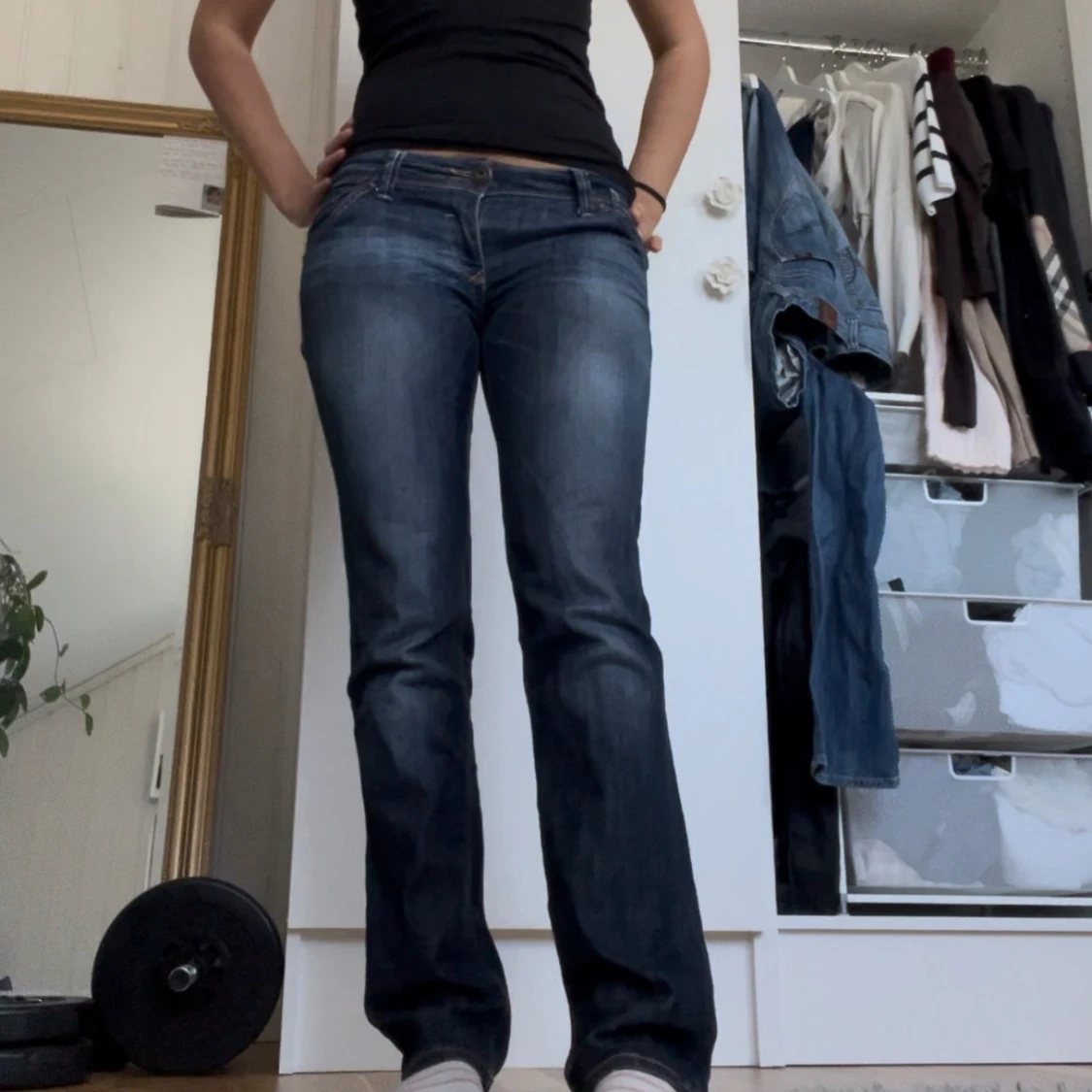 Lågmidjade jeans