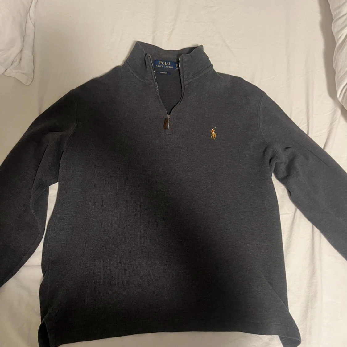 Mörkgrå half zip tröja Polo Ralph Lauren