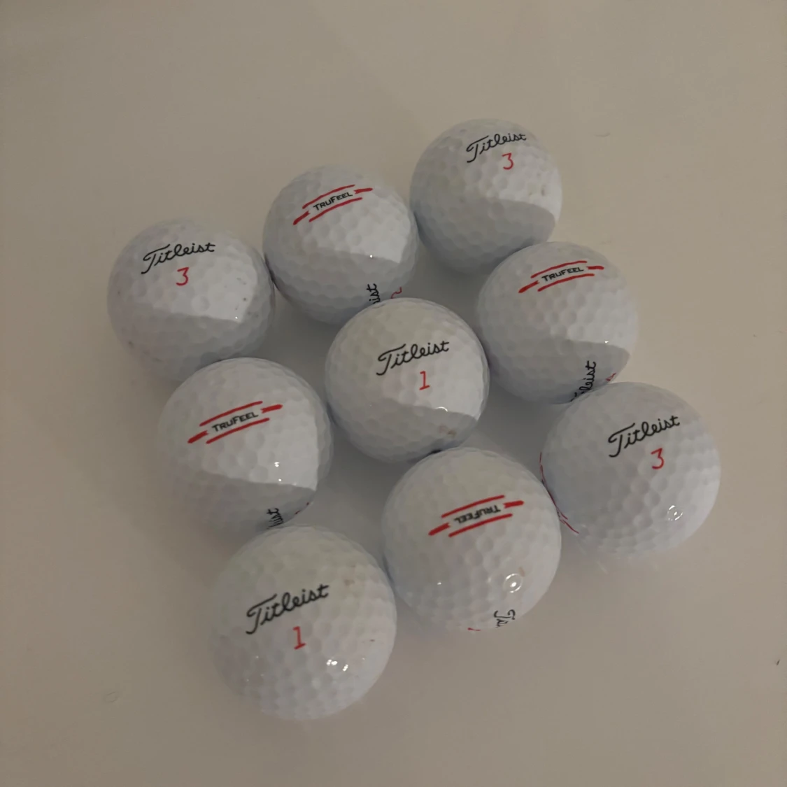 Titleist TruFeel Golfbollar (9-pack)