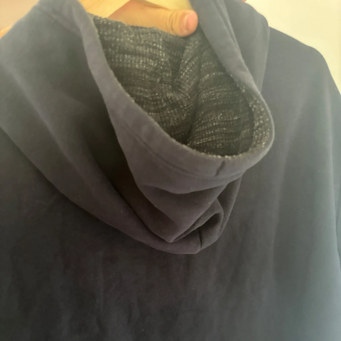 mörkblå Champion hoodie med dragkedja - 2