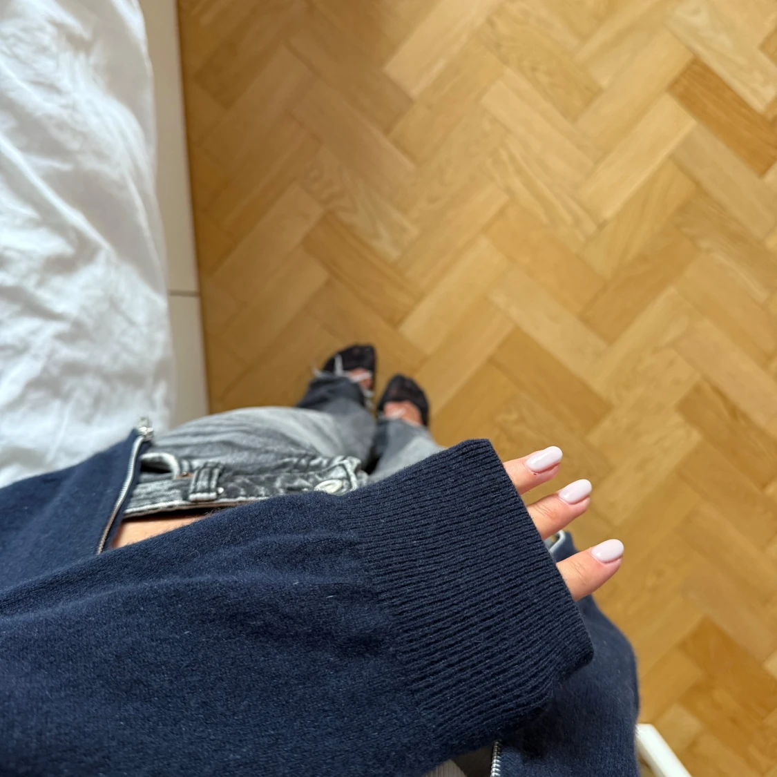 Mörkblå Soft Goat kofta - 3