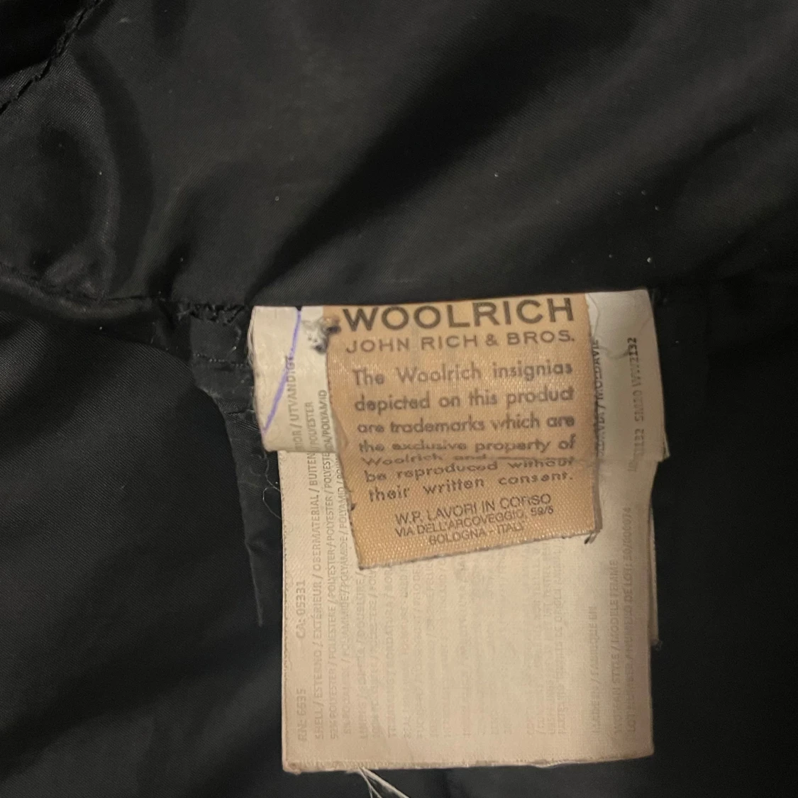 Svart parkas från Woolrich med pälskrage - 4