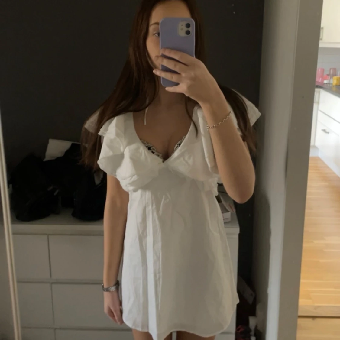 Vit klänning från Thanne - 2