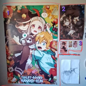 Toilet-Bound Hanako-kun Manga Poster - Två posters och tre postkort