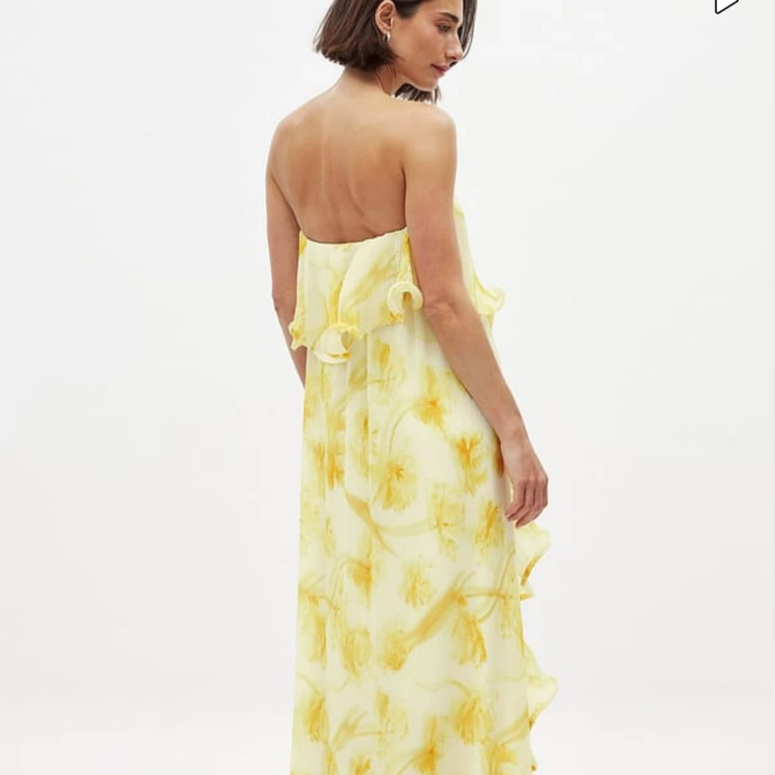 Gul  långklänning  - 1