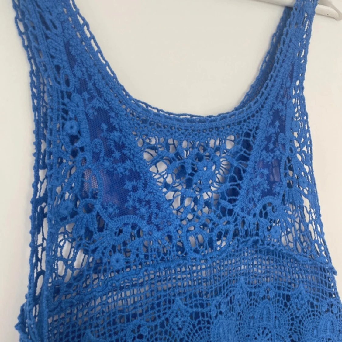 Blå virkad linnetopp - 1