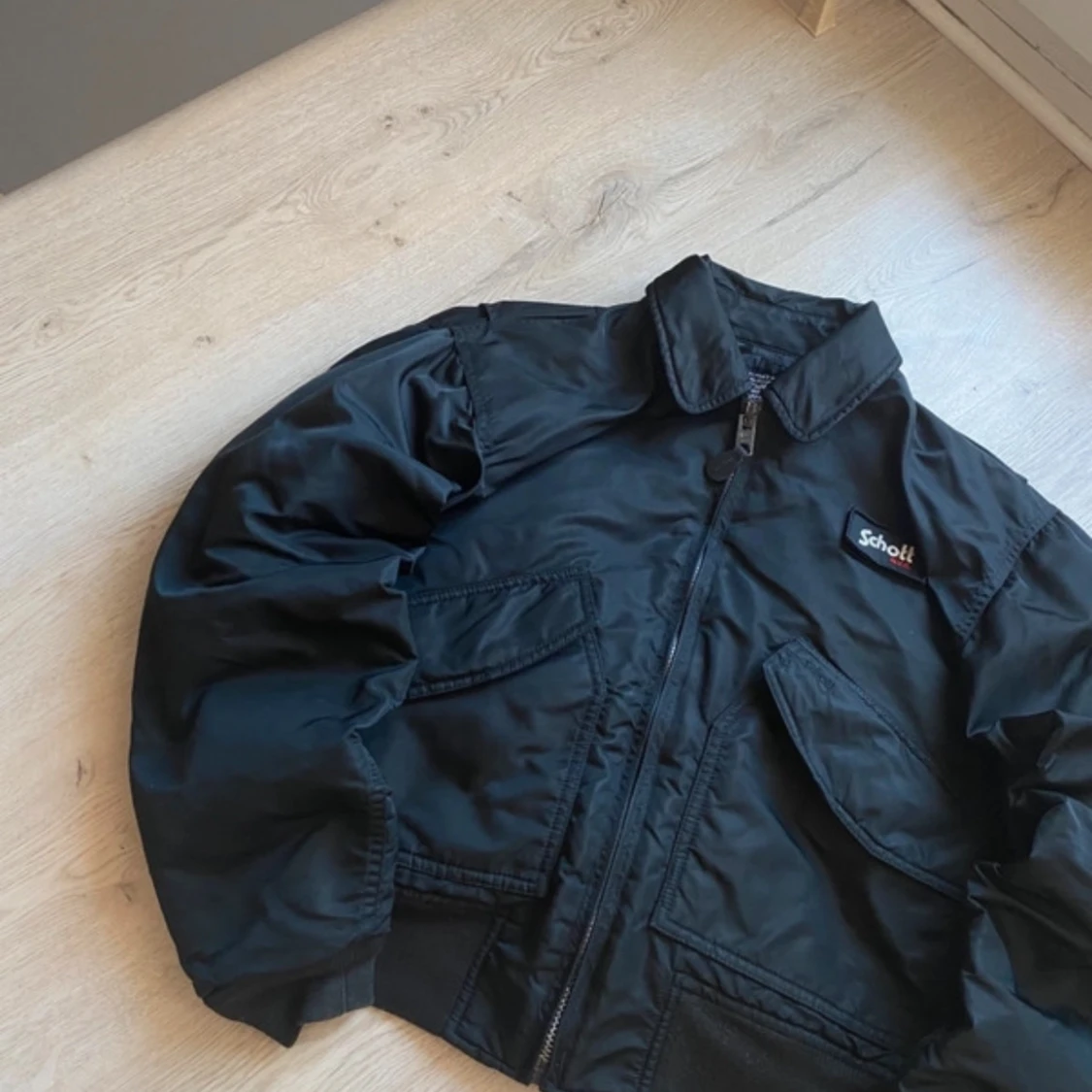 Vintage Schott CWU Flyer Bomber Jacket Opium Military Y2K - 1