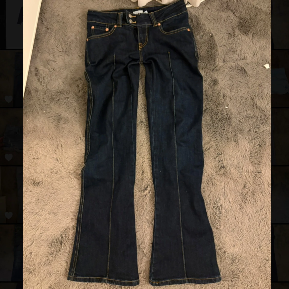 Lågmidjade bootcut jeans - 1