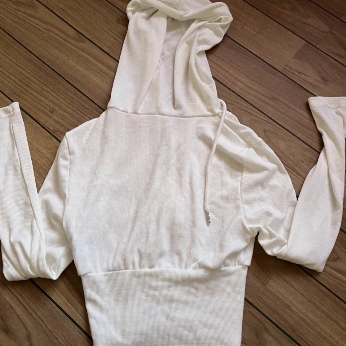 Tunn vit hoodie/zip up 💕🙌 - 1