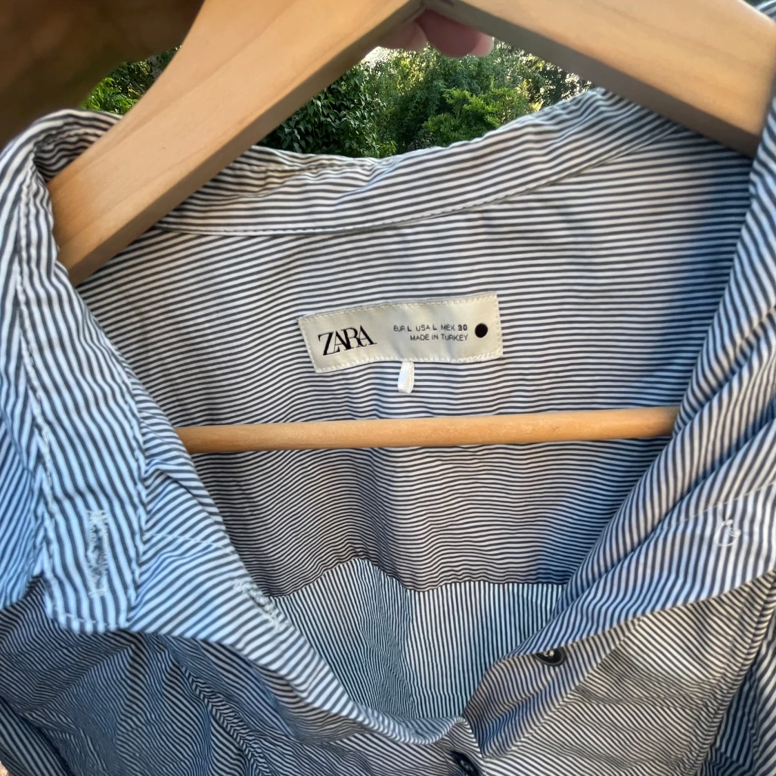 Randig skjorta från Zara i bomull - 2