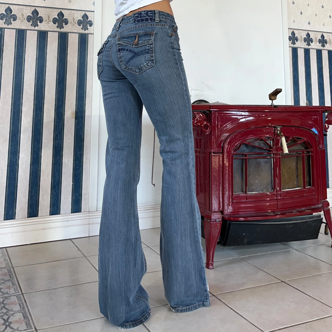 Lågmidjade jeans - 1