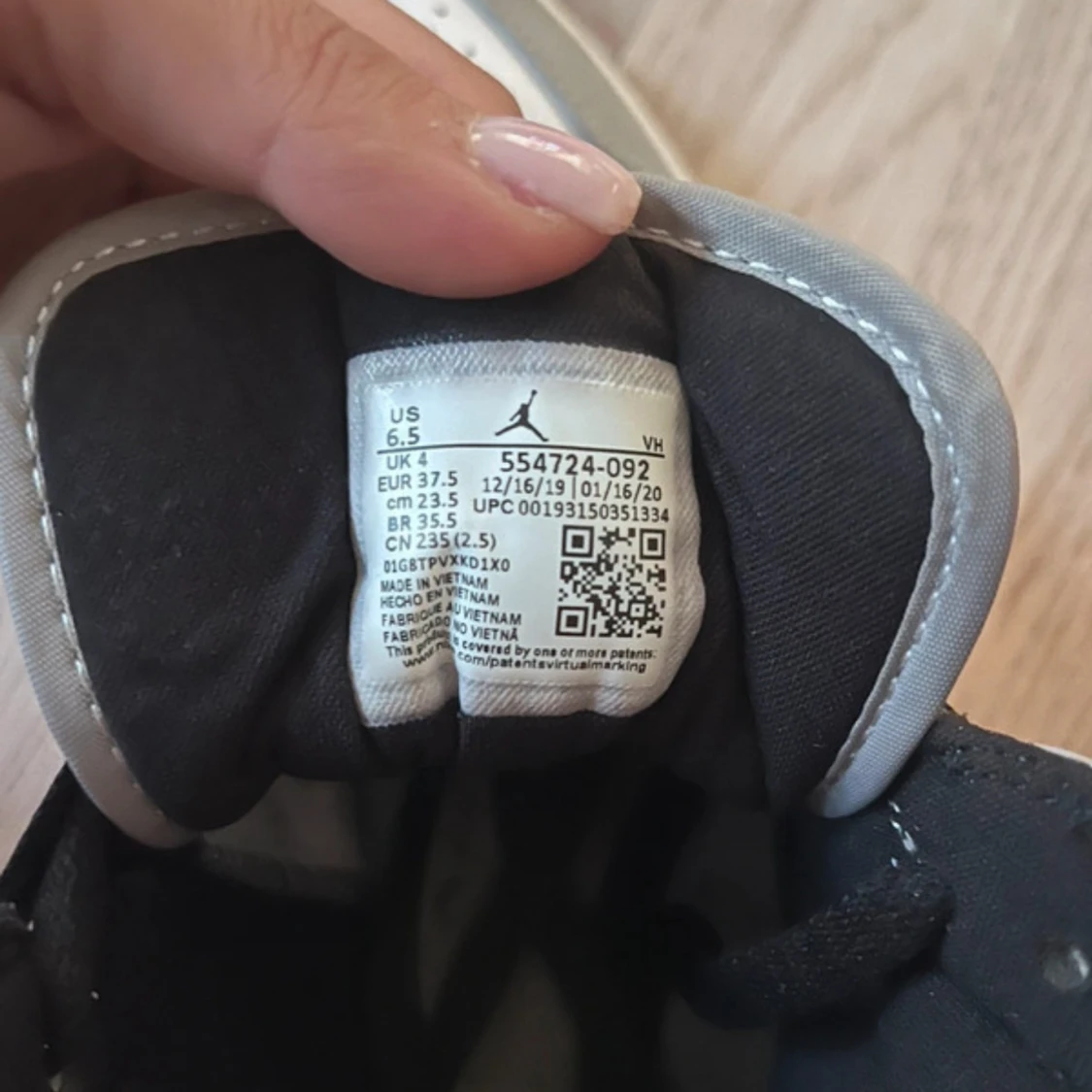 Nike Air Jordan 1 Mid grå/vit - 2