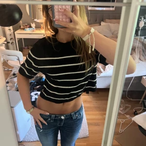 Randig stickad top - Snygg stickad topp! 