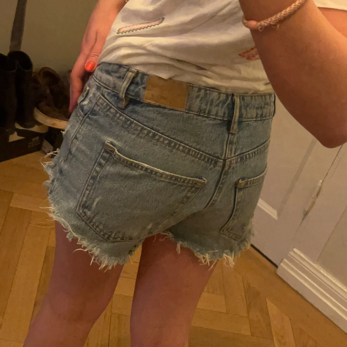 Blå jeansshorts  - 1