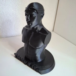 Tupac dekoration  - Tupac är en av de mest inflytelserika hiphopartisterna någonsin, med stor internationell framgång. Han är även en av de mest framgångsrika artisterna genom alla tider. Han har sålt över 100 miljoner album vilket gör honom till en av de bäst säljande artisterna genom alla tider.  Tupac Shakur med texten "Thug Life" på basen. Perfekt för fans av hiphopikonen.  Mått ca: 15.5cm bred, längd ca: 114cm, höjden ca: 188cm   