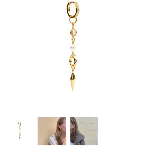 Alvaz essentials örhänge med nit - Jätte fin guldig örhänge från alvaz essentials med pärlor och nitar.