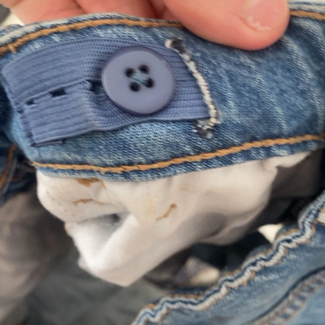 Blå jeansshorts från Lindex - 3