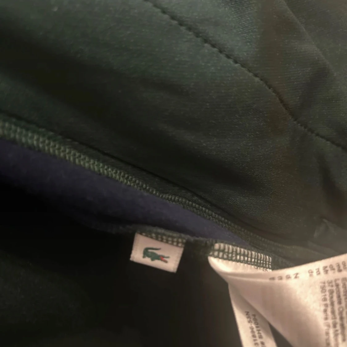 Mörkgrön hoodiejacka från Lacoste Sport - 4