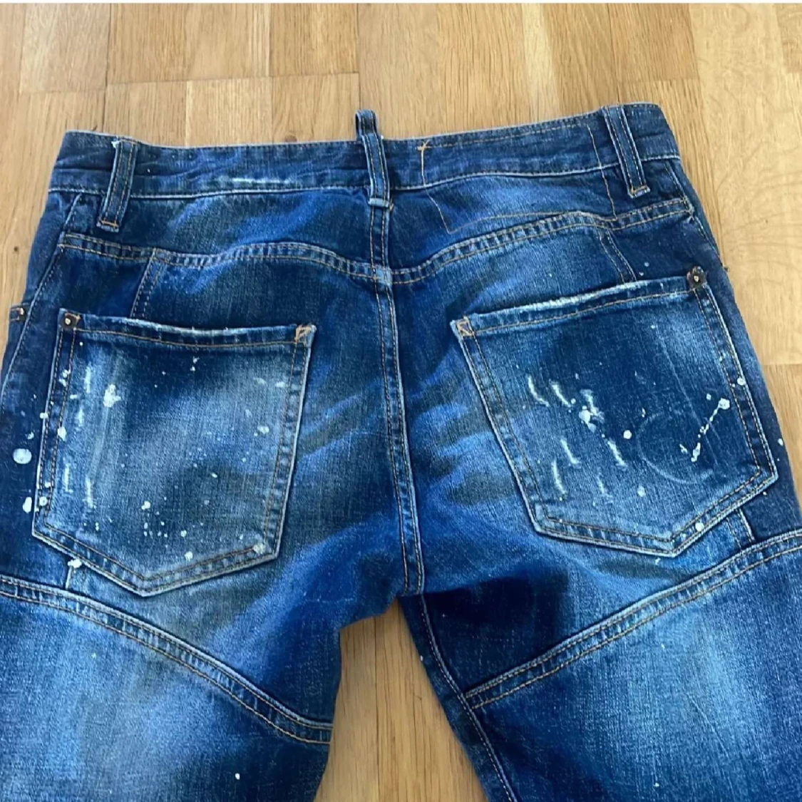 Dsquared2 blå distressed jeans - 4