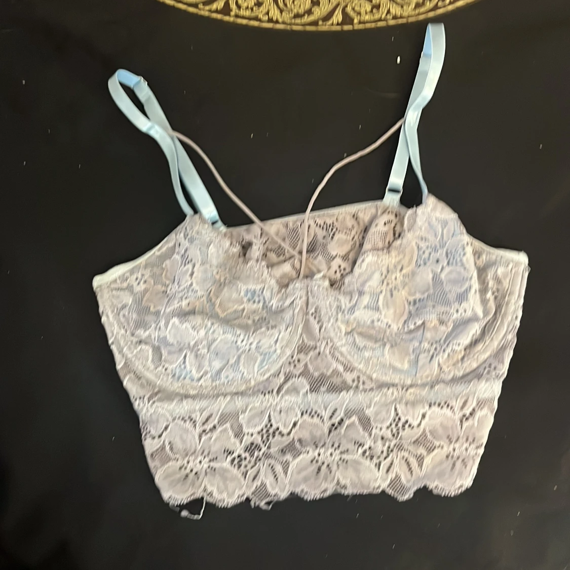 Ljusblå spetskorsett från SHEIN - 3