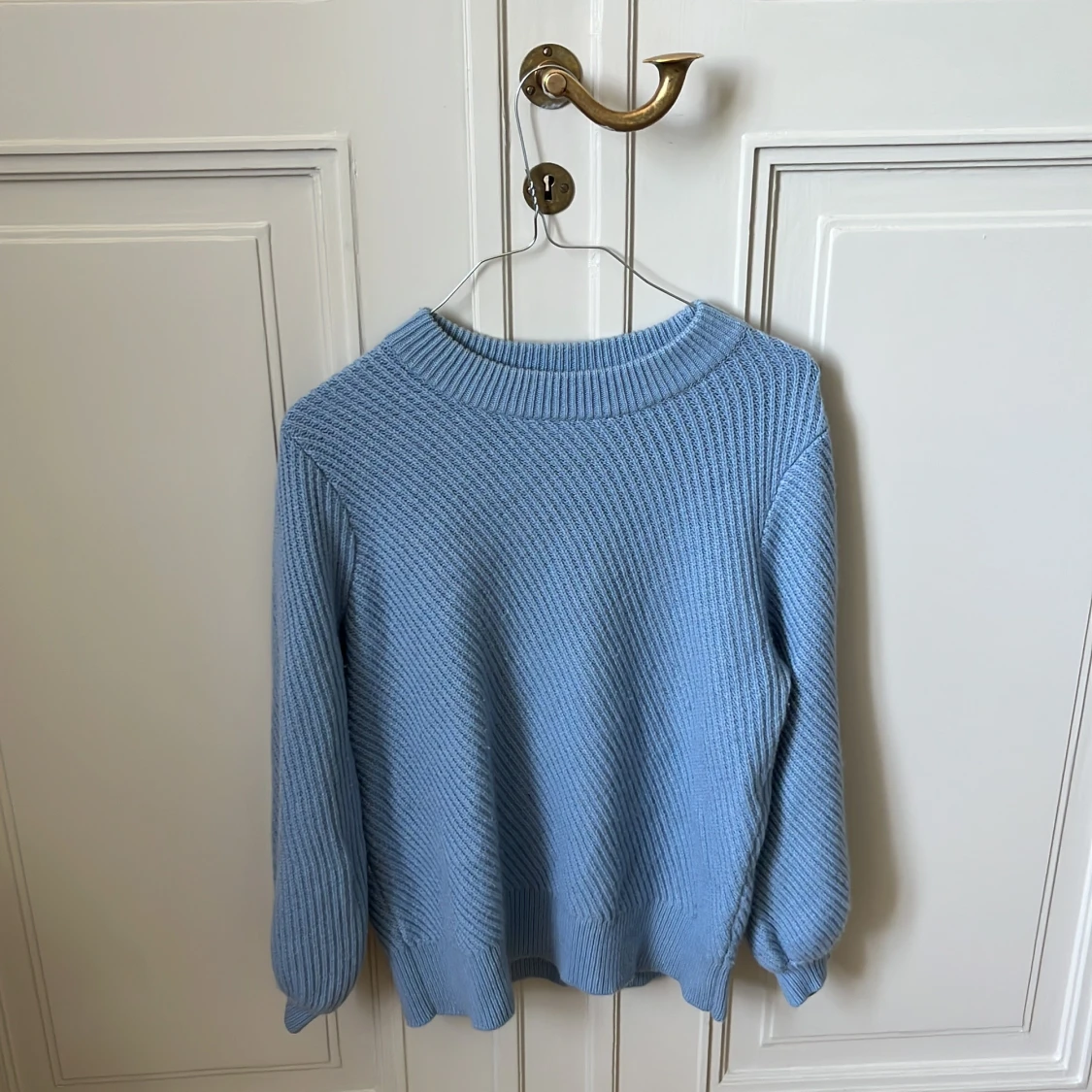 Ljusblå stickad tröja Filippa K XL