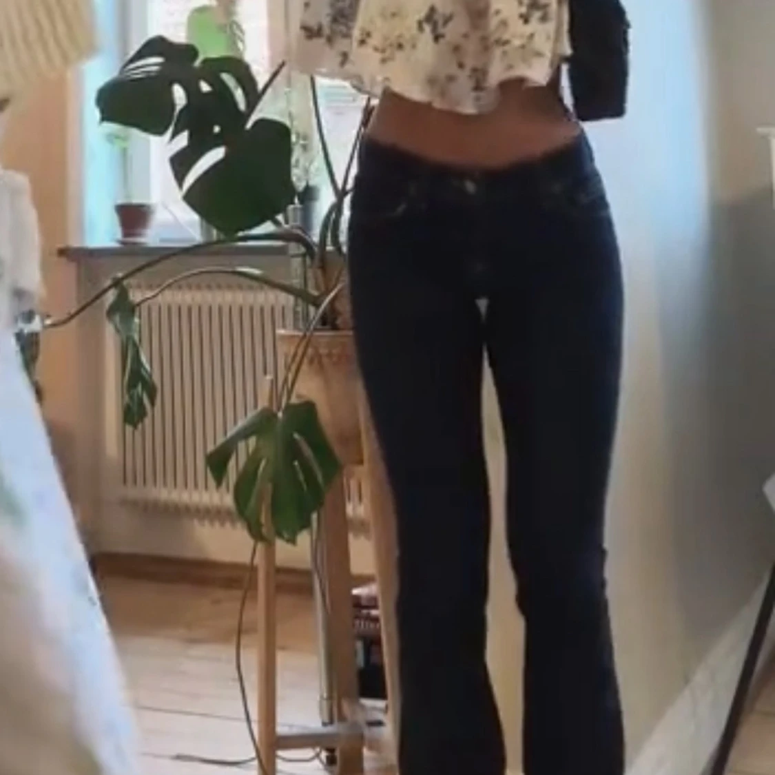 Mörkblå bootcut jeans 🥰