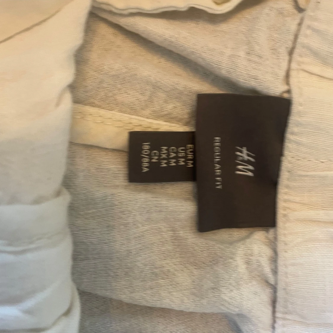 Beige linnebyxor med snörning - 4