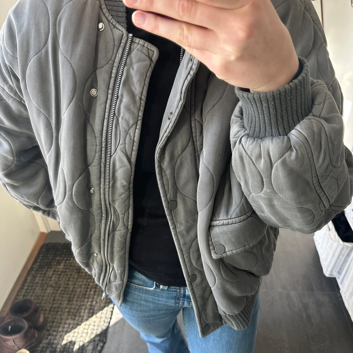 Grå bomberjacka - 2