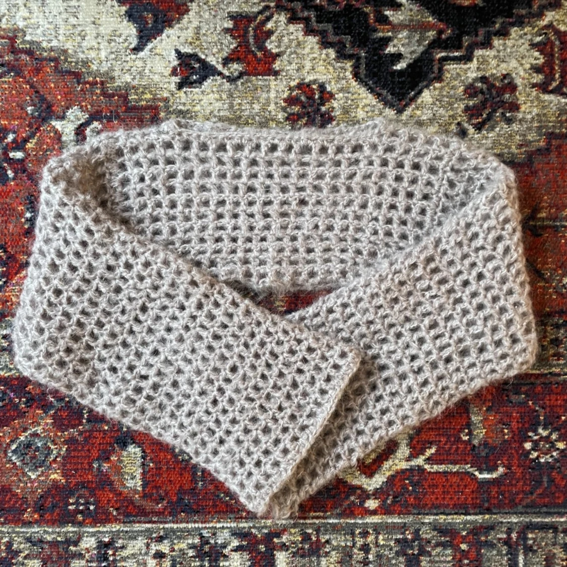 Virkad topp i mohair