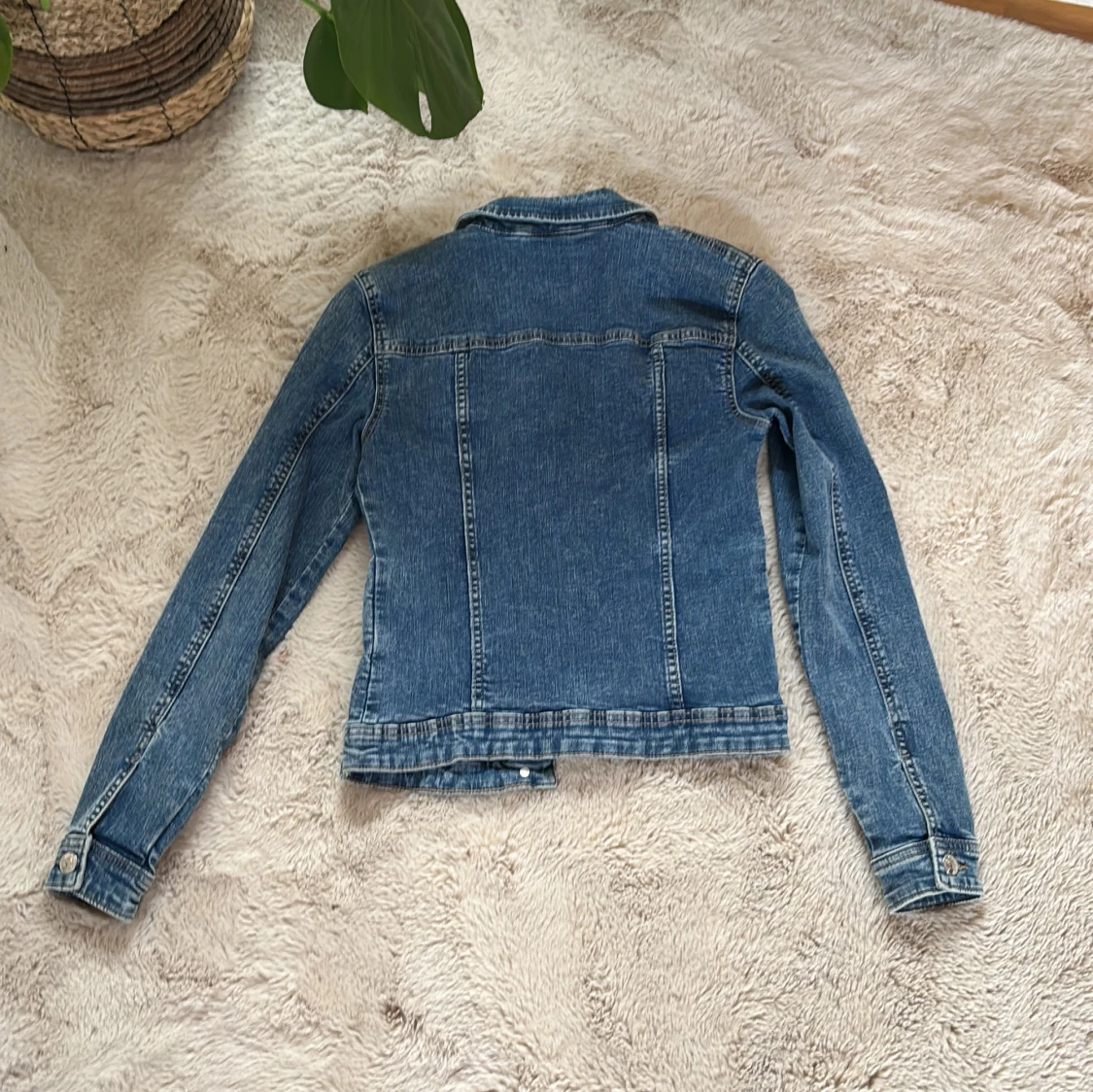 Blå jeansjacka från ONLY, strl 34 - 2